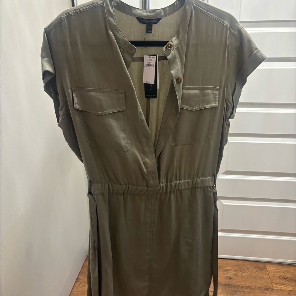 Banana Republic Olive Green Dress